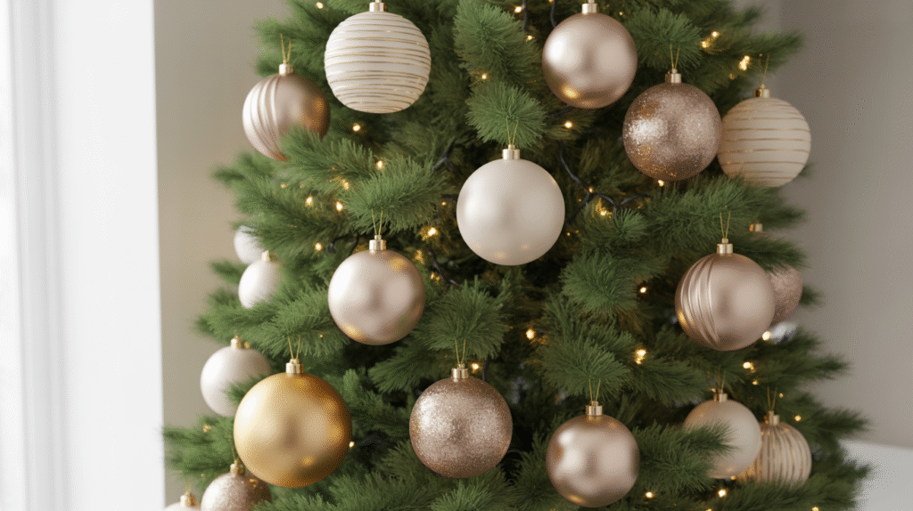 Neutral Christmas Tree Baubles