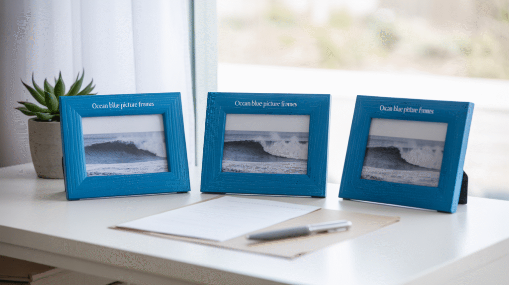 Ocean Blue Picture Frames