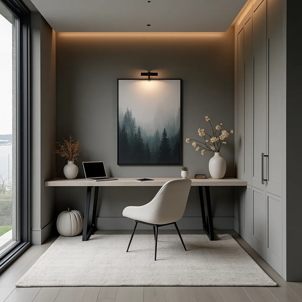 Office Chair Mat in Gray