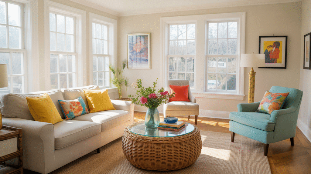 Pair with Bright Accents