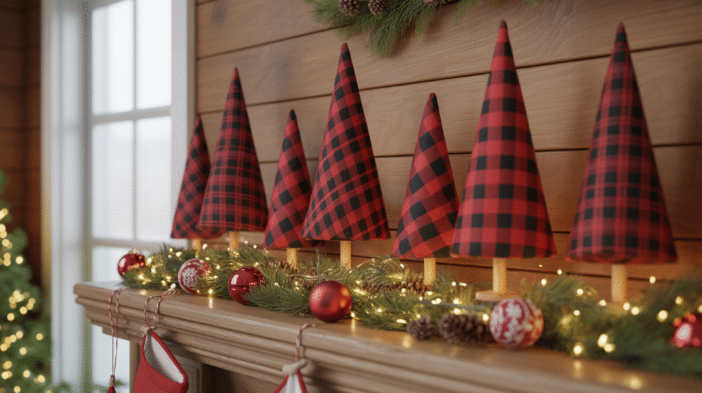 Plaid Christmas Trees: Miniature Holiday Charm