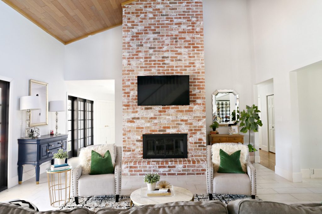  Red Brick and White Grout