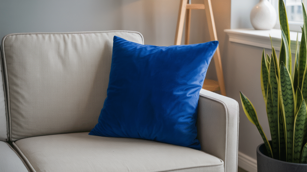 Royal Blue Throw Pillow