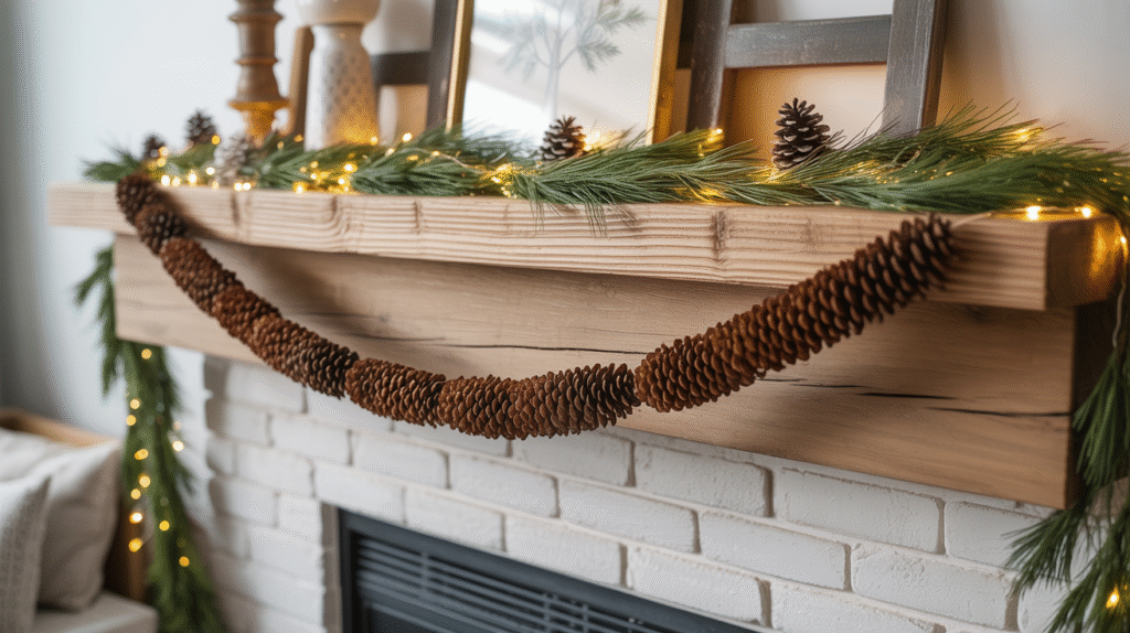 Rustic Pinecone Garland: Woodland Whimsy