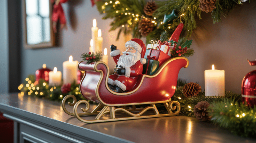 Santa’s Sleigh Figurine