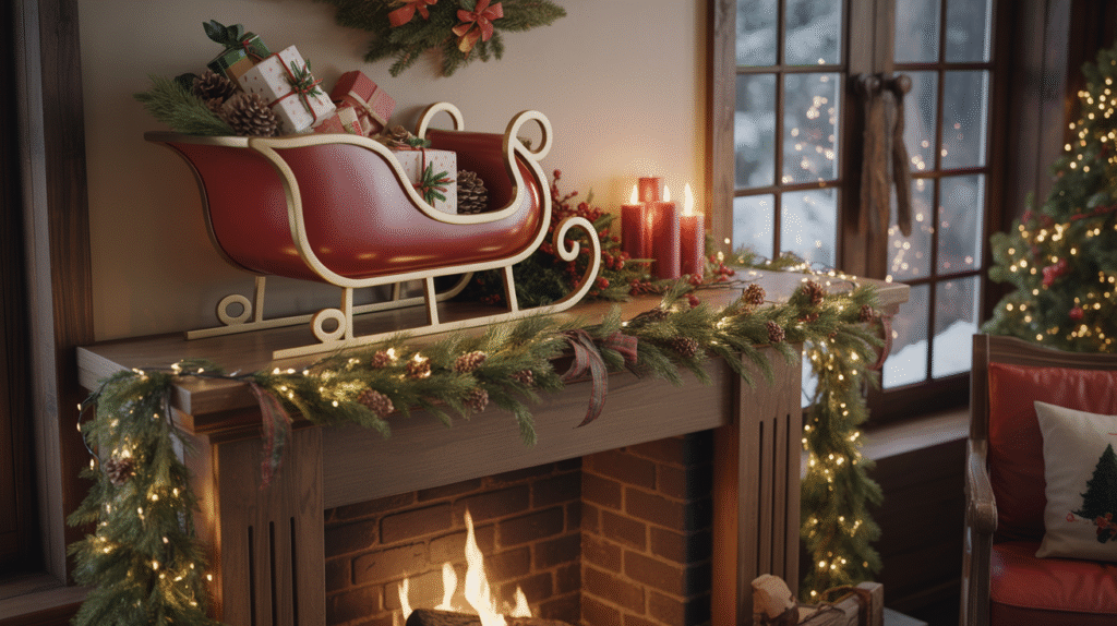 Santa’s Sleigh Sculpture