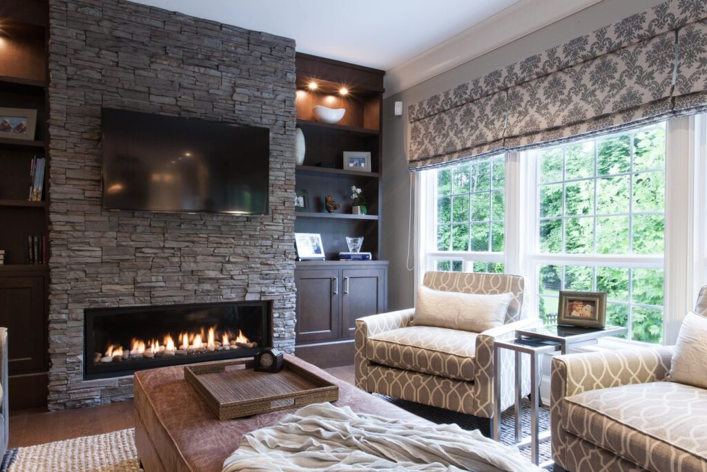 Slate Stone Fireplace