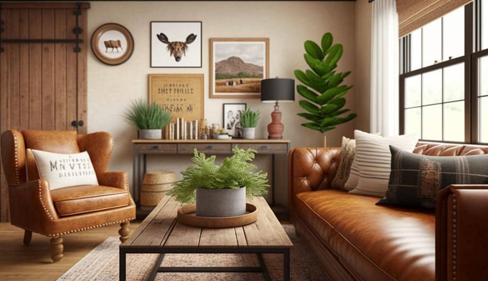 Tan Leather Armchair