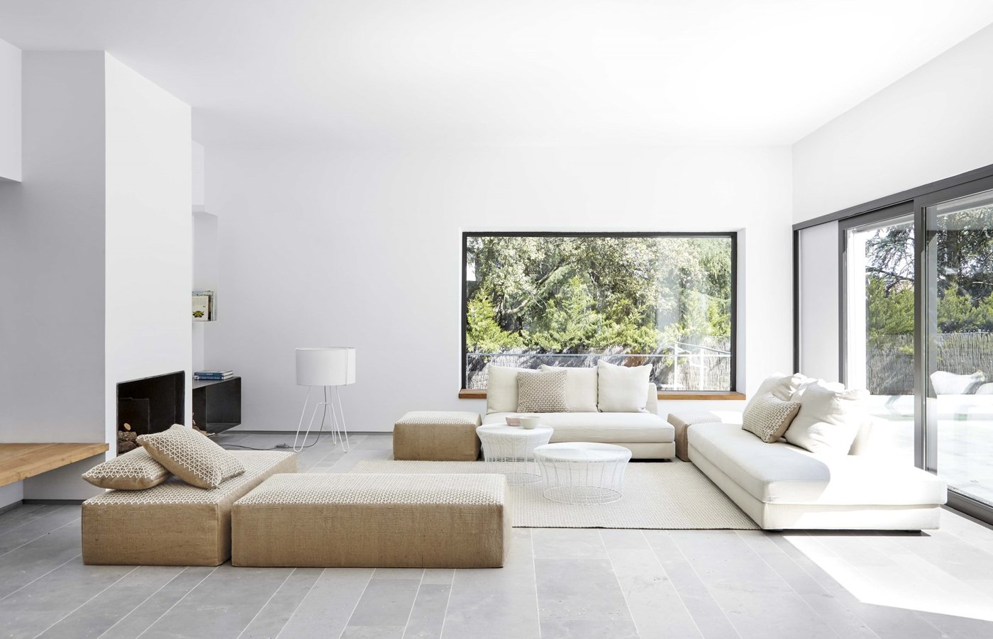Textured Off-White Rug
