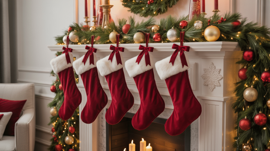 Velvet Stockings and Bows