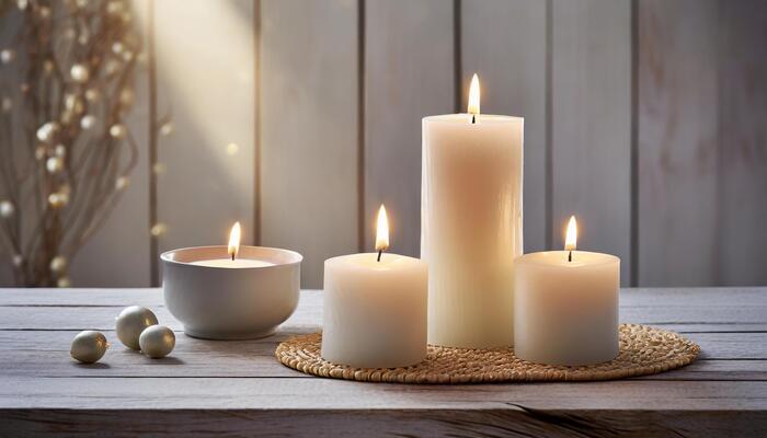 Warm White Candles