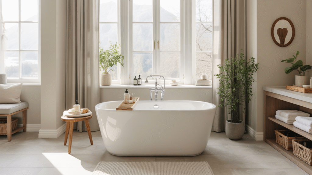 White Freestanding Tub