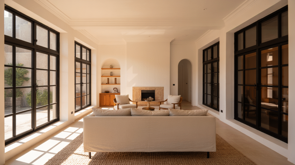 White Walls and Black Windows