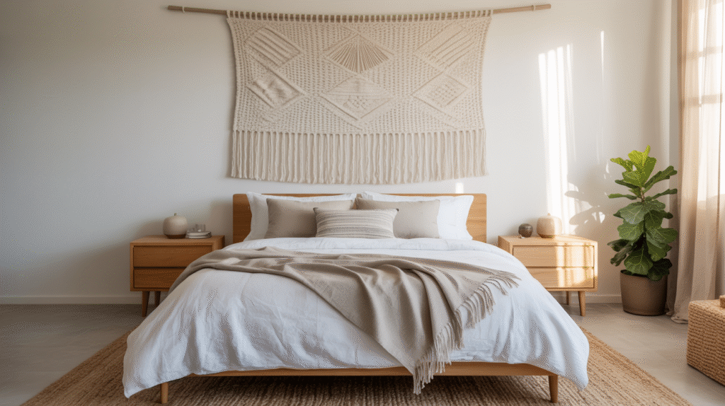 White Woven Wall Hanging