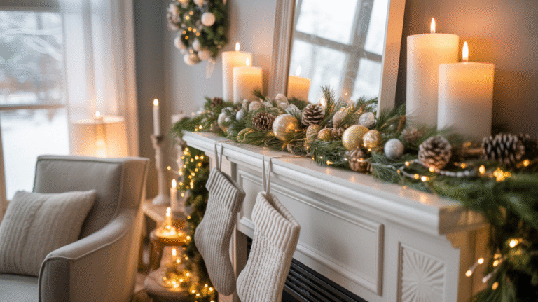 Winter Mantel Decor Ideas for Cozy Elegance