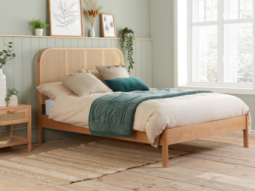 Woven Rattan Bedframe