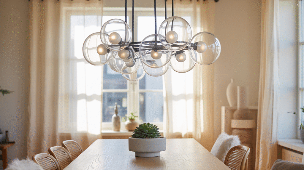 Glass Bubble Light Fixture