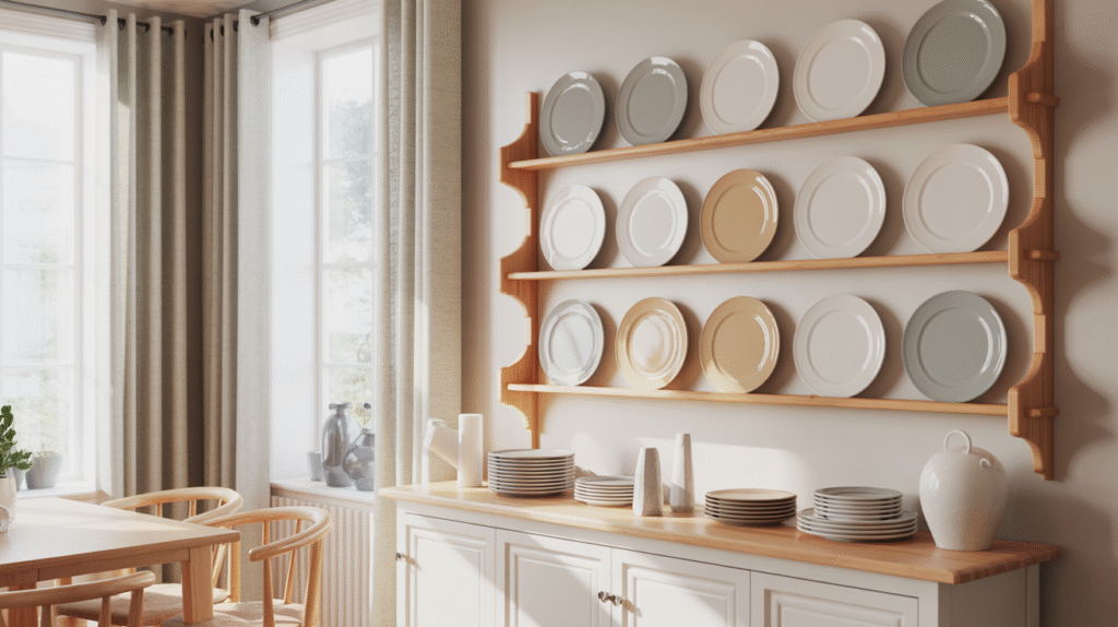 Wall-Mounted Plate Rack