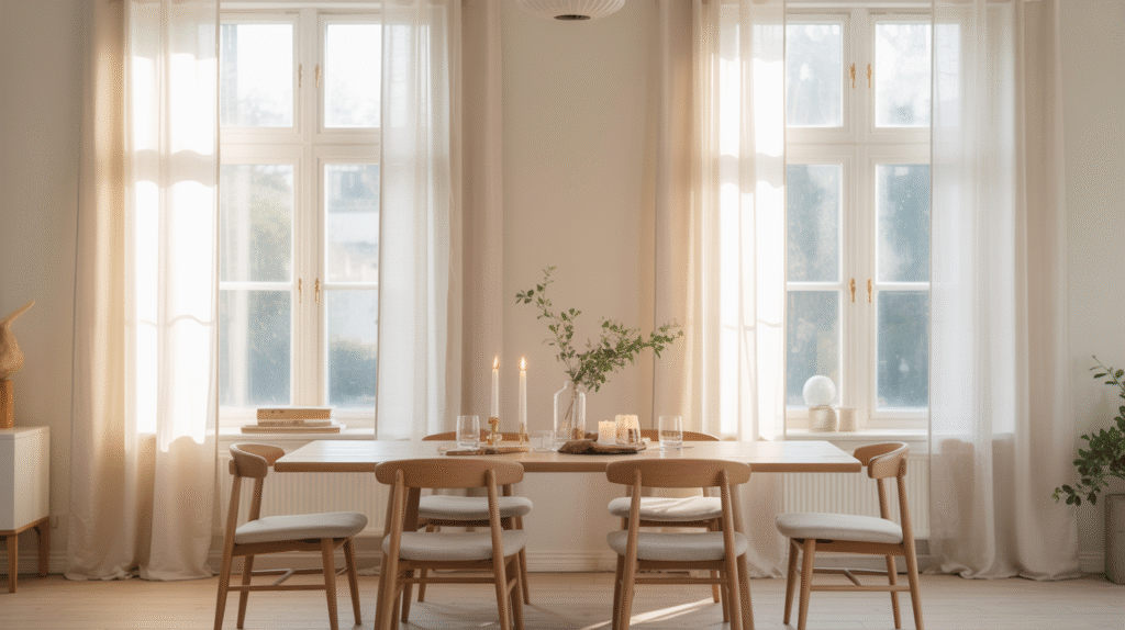 Ivory Sheer Curtains