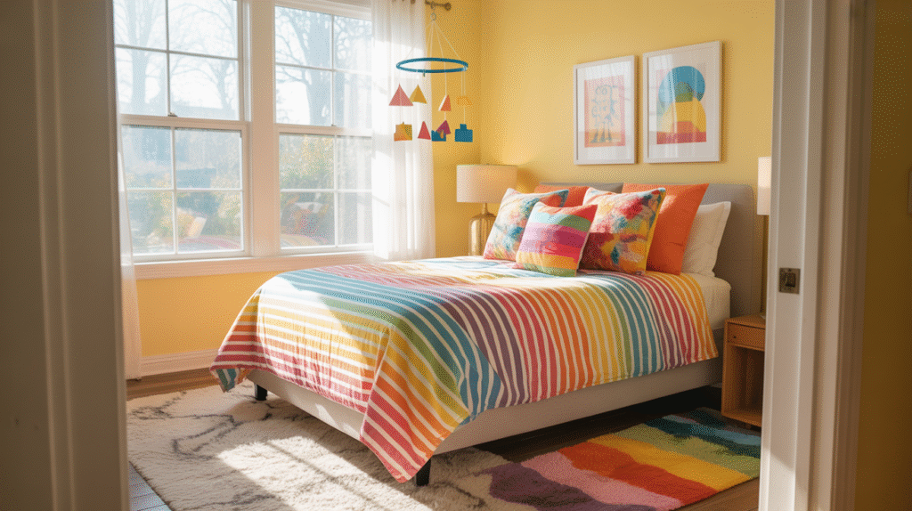 Rainbow Day Bed Sheets for Pride Month