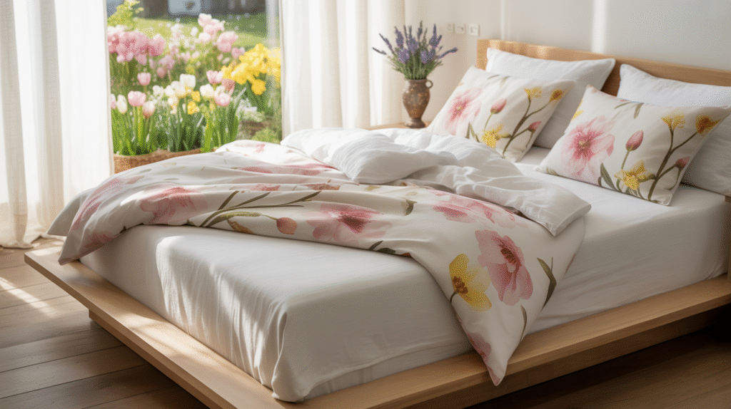Floral Pillowcases for a Garden-Inspired Touch