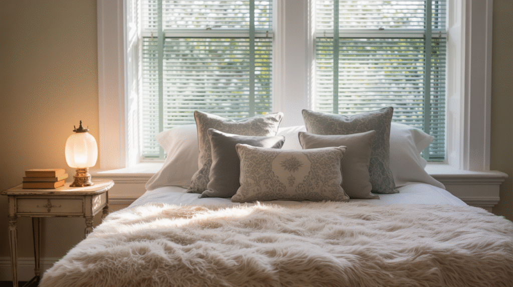 Light Blue Roman Blinds