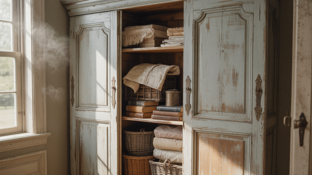 Distressed Finish Wardrobe