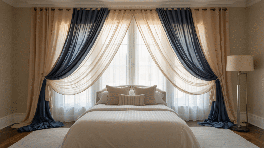 Layered Window Treatments