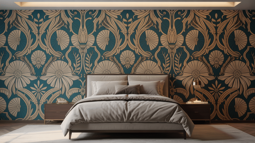 Accent Wall with Wallpaper
