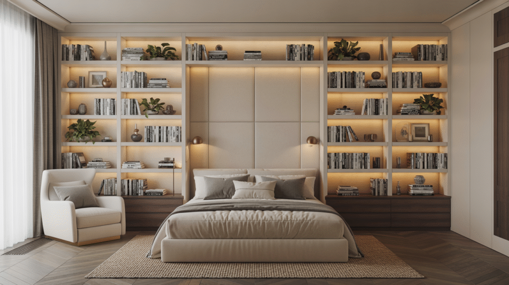 Built-In Bookshelves