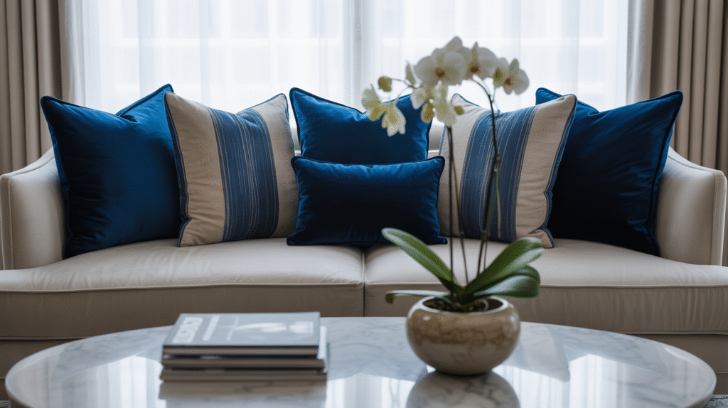 Sapphire Throw Pillows