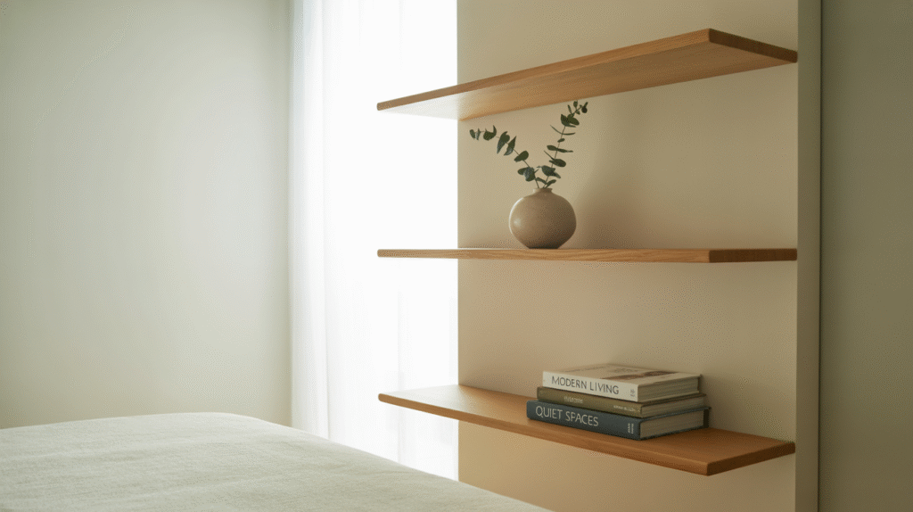 Low‑profile Shelving
