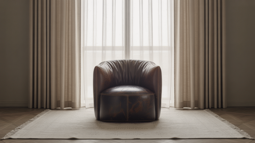 Leather Accent Chair