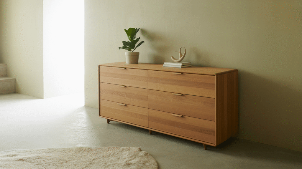 Natural Wood Dresser
