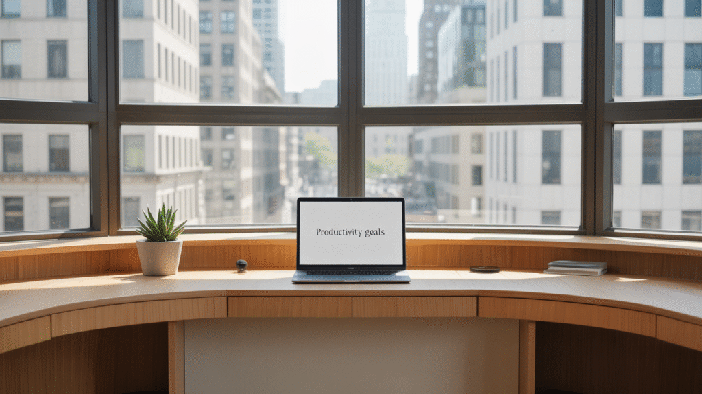 Curved Window Desk