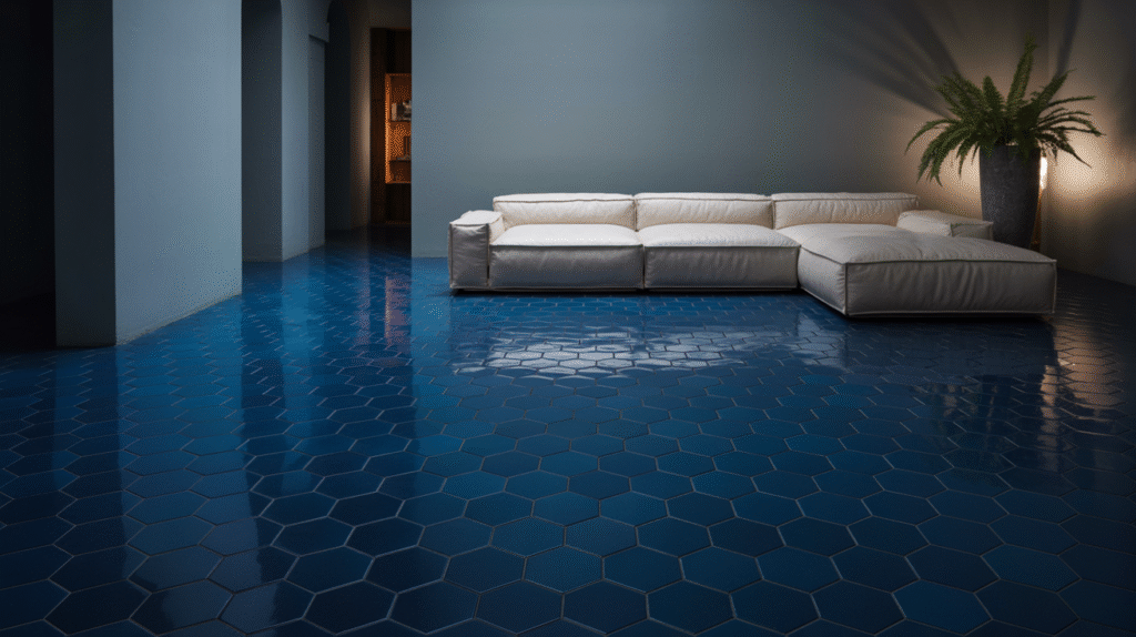 Midnight Blue Floor Tiles
