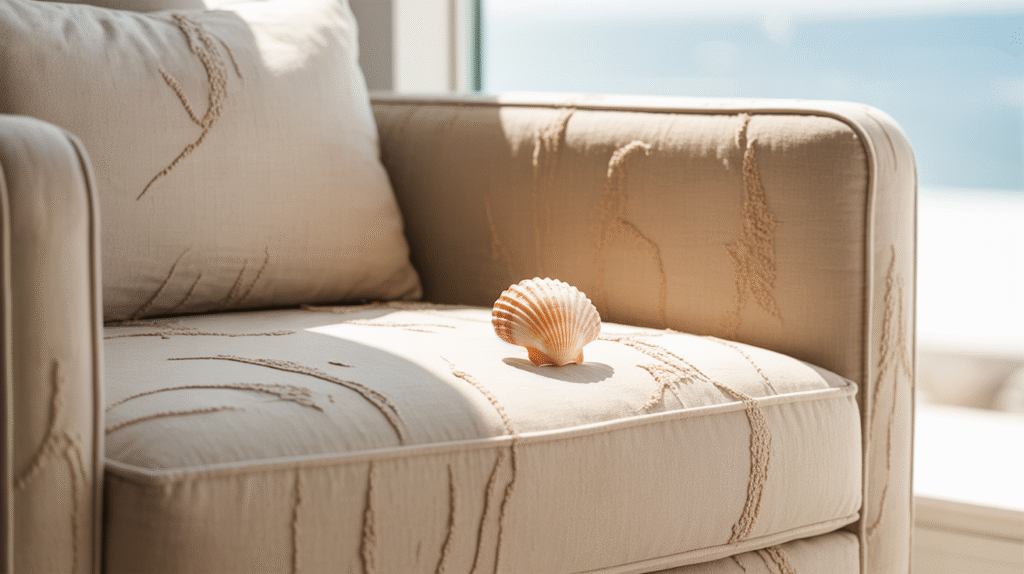 Sand-Hued Upholstery