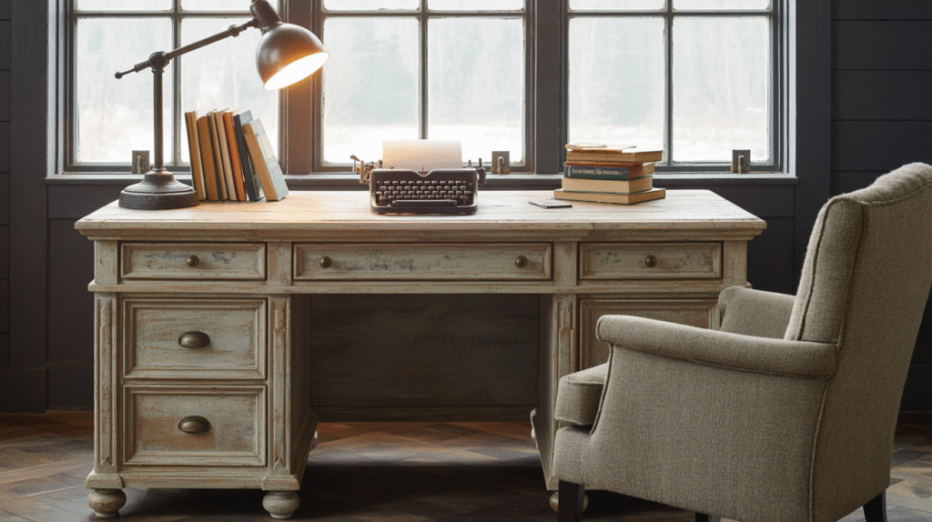 Weathered Wood Desk