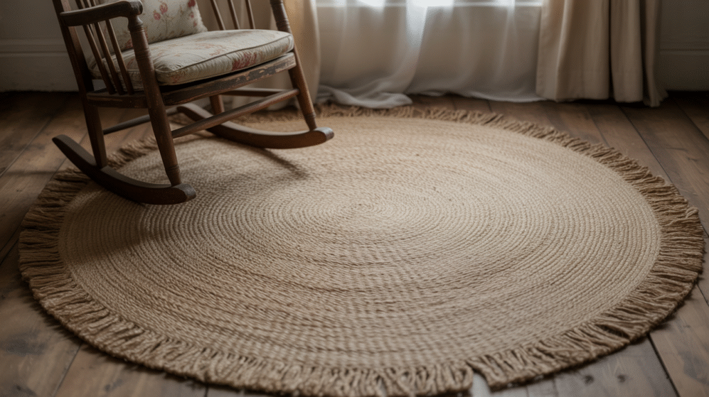 Rustic Woven Jute Rug