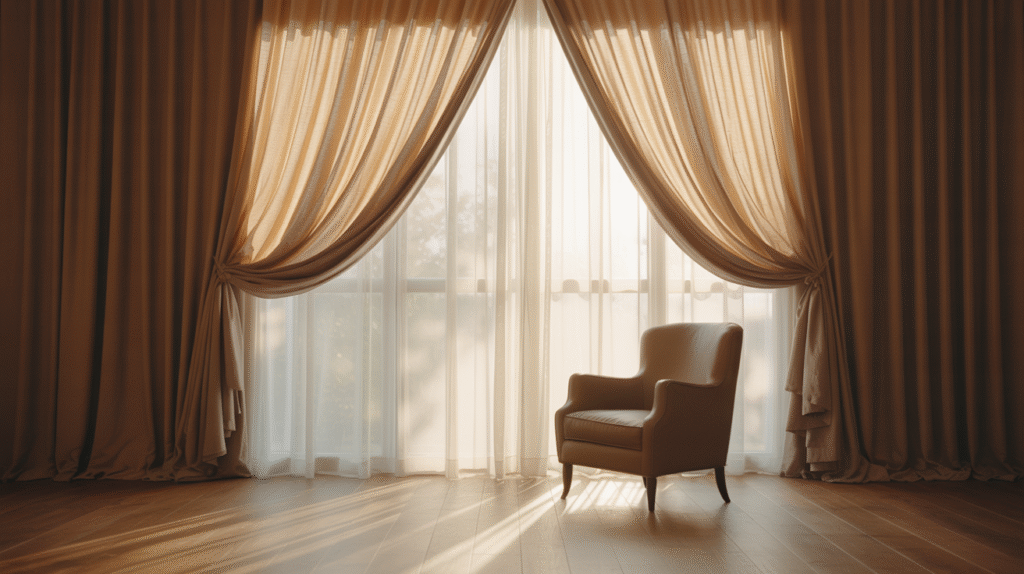 Warm Beige Curtains