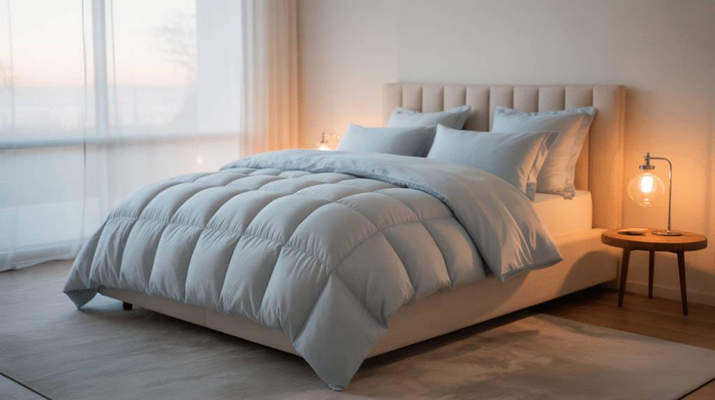 Powder Blue Duvet Cover