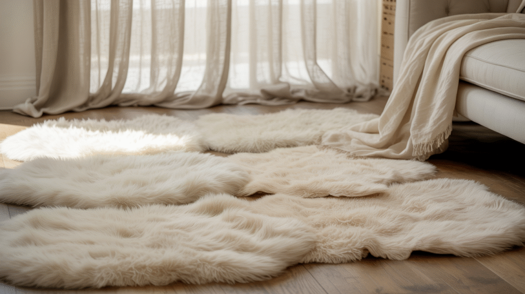 Layer with Rugs and Textiles