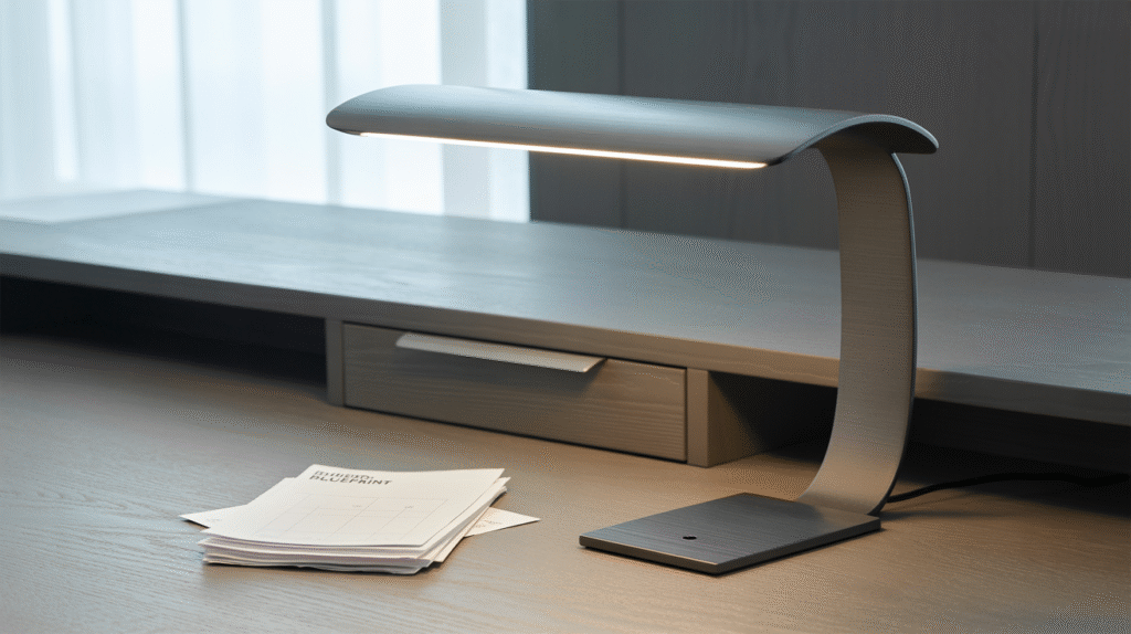 Gray Desk Lamp