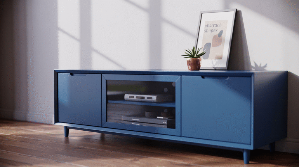 Blue TV Stand