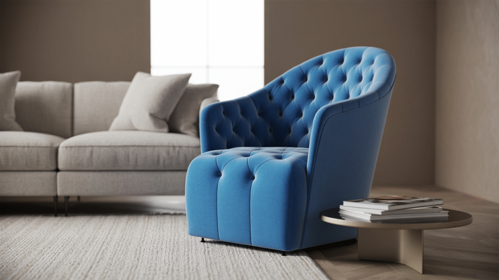 Blue Accent Chair