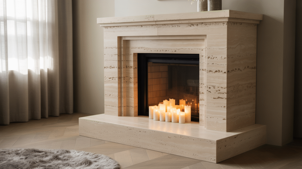 Elegant Travertine Finish