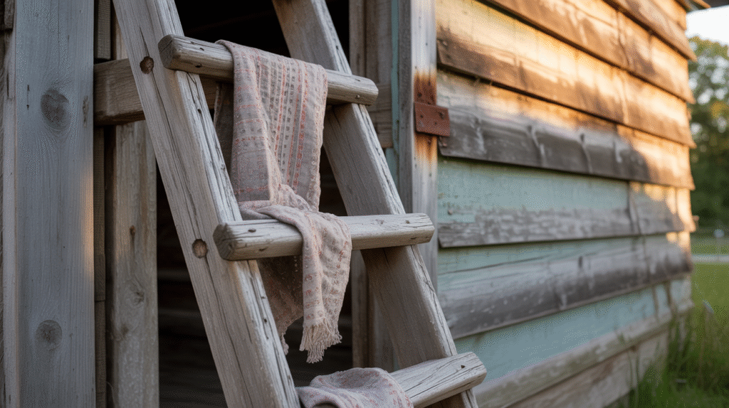Rustic Wooden Ladder
