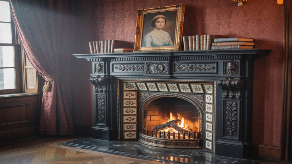Victorian Hearth and Mantel