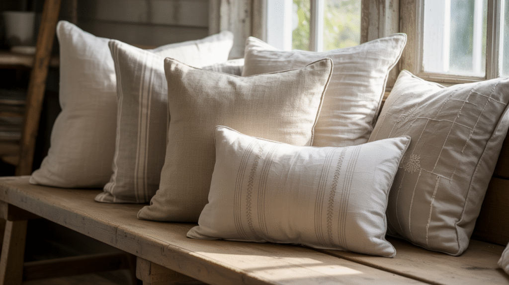 Textured Farmhouse Pillows