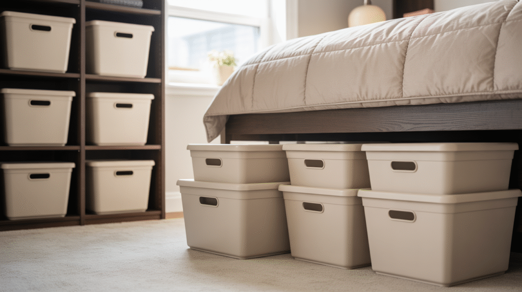 Stackable storage bins